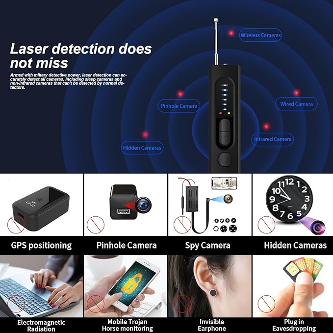 Hidden Camera Detector, Anti-Spy Detector  for Hotels Office, Travel